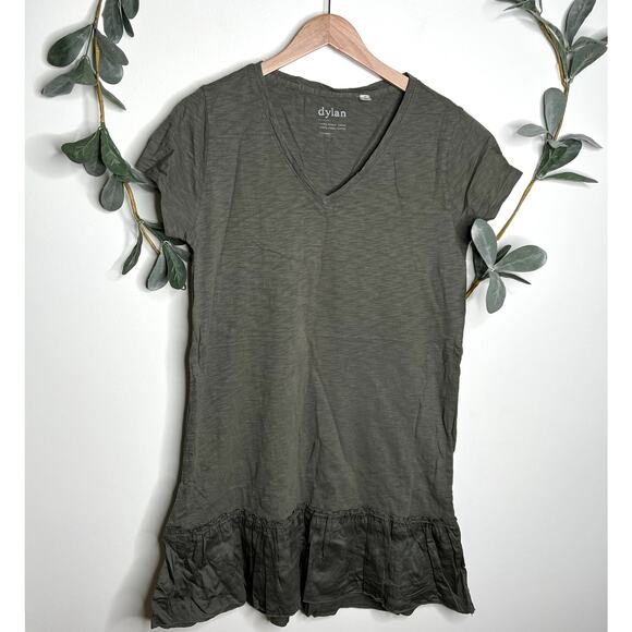 Dylan Green T Shirt Dress - Picture 1 of 5